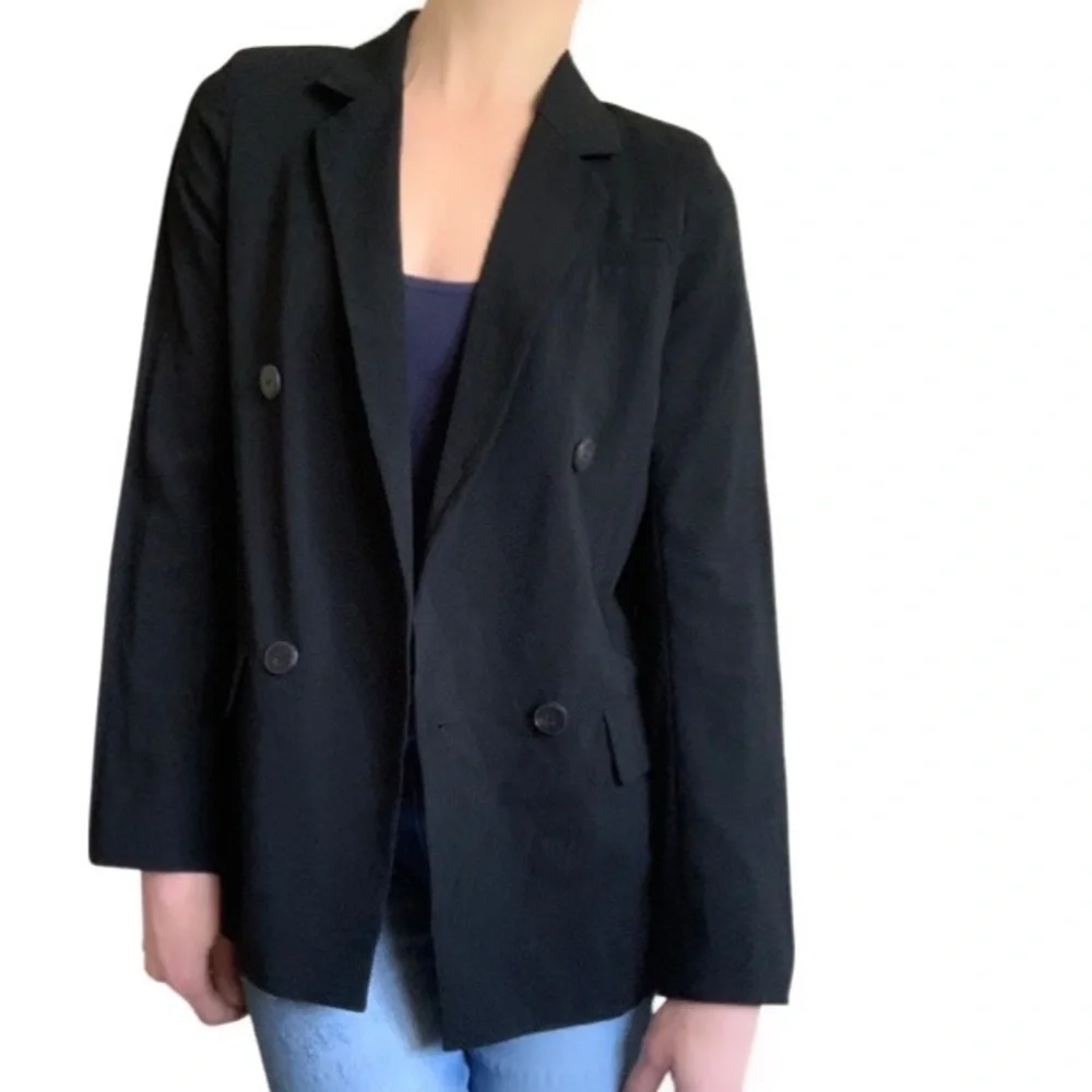 NWT Aritzia Babaton Black Wool Blend 1-01 Shao Jacket Blazer Size 2 - Picture 3 of 16